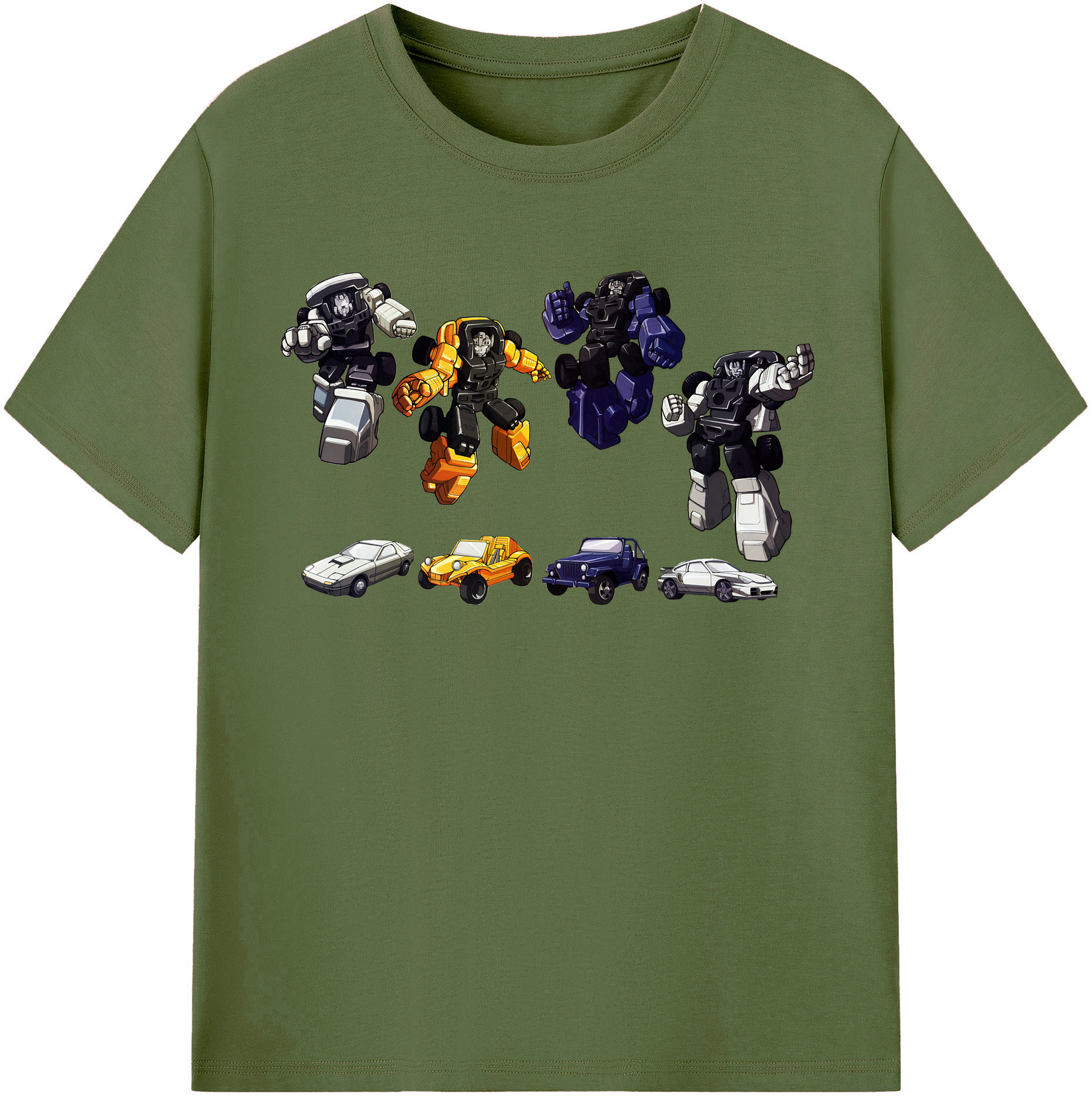 （画像用） Transformers トランスフォーマー 綿100％半袖Tシャツ（フロントプリント）